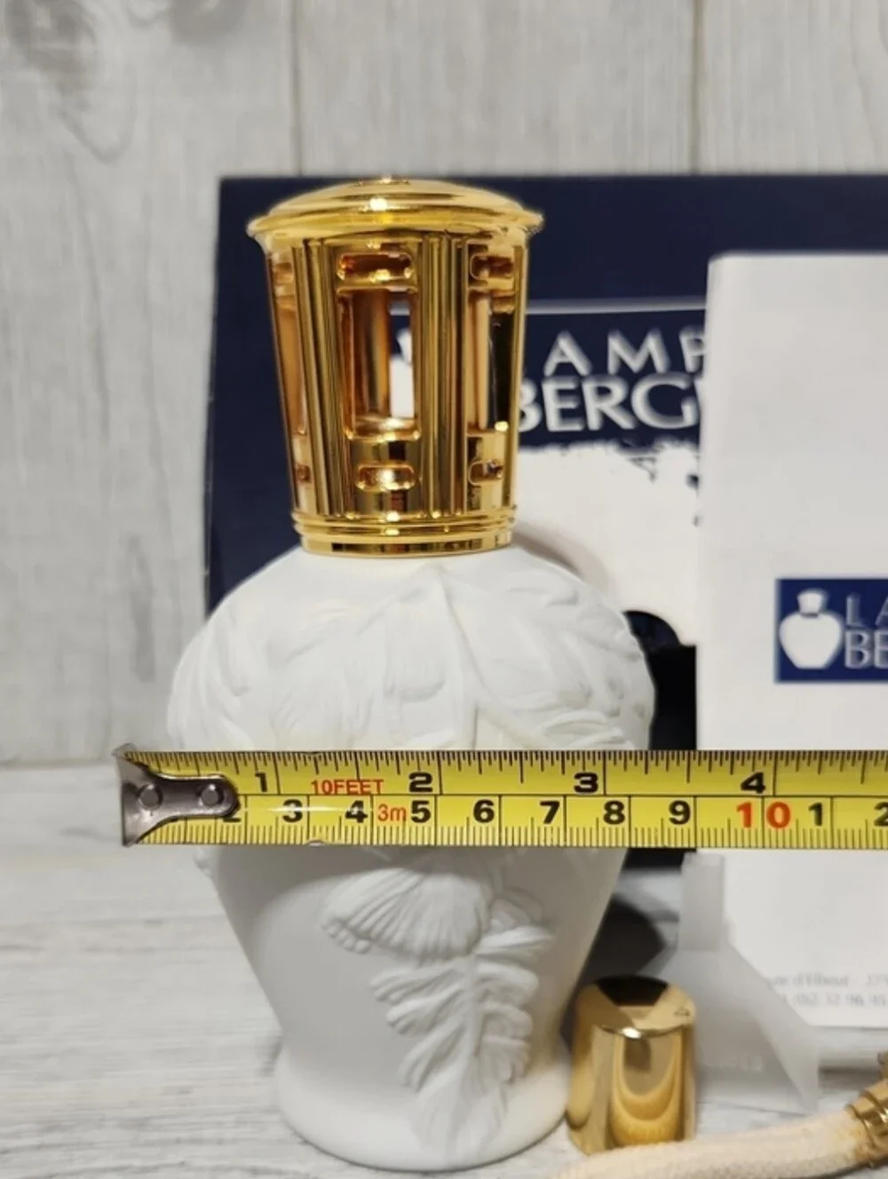 LAMPE BERGER Artoria Limoges Porcelain Aroma Lamp Fern Design